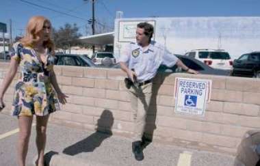 April Oneil - Fucks The Security Guard To Get Out Of Her Parking Ticket! - Bangtrickery