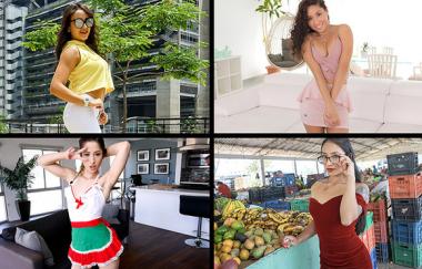 Sarah Lace, Hazel Heart, Destiny Cruz, Thalia Diaz - Spicy Babes - Teamskeetselects