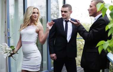 Cristal Caitlin - High Class Blonde Housewife Gets Dp By Hubby And His Boss - Bangglamkore