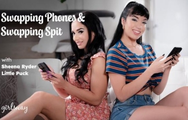 Sheena Ryder, Little Puck - Swapping Phones & Swapping Spit